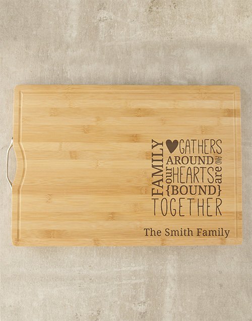 Personalised Family Butchers Block
