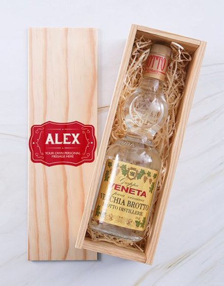 Personalised Grappa Printed Crate