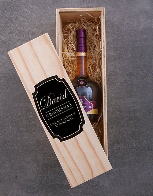 Personalised Courvoisier Printed Crate