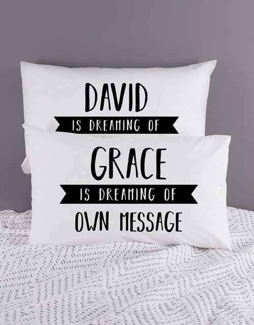 Personalised Dreaming Pillowcase Set