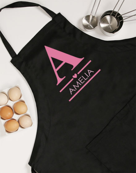 Pink Heart Personalised Apron