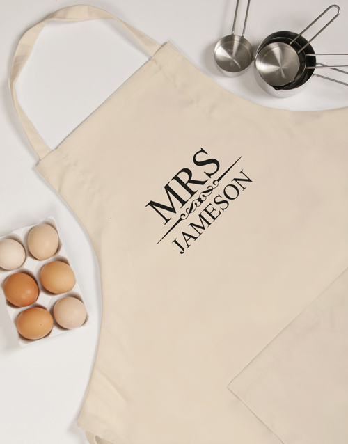 Mrs Personalised Apron