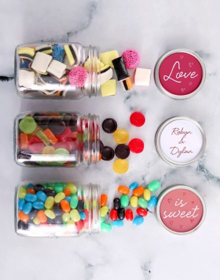 Personalized Mini Sweets Jars of Love