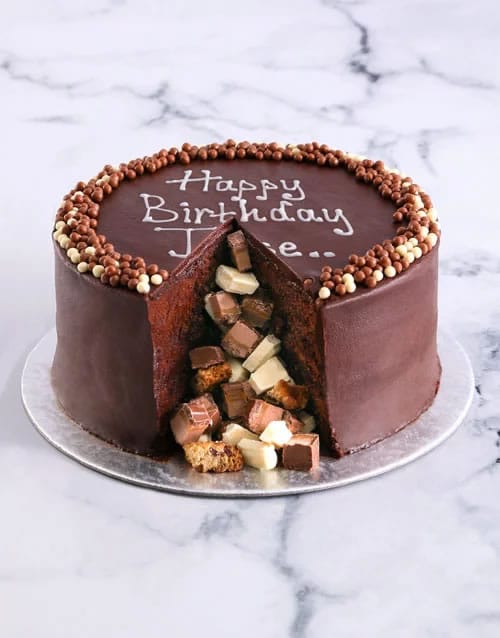 Personalised Chocolate Pinata Cake