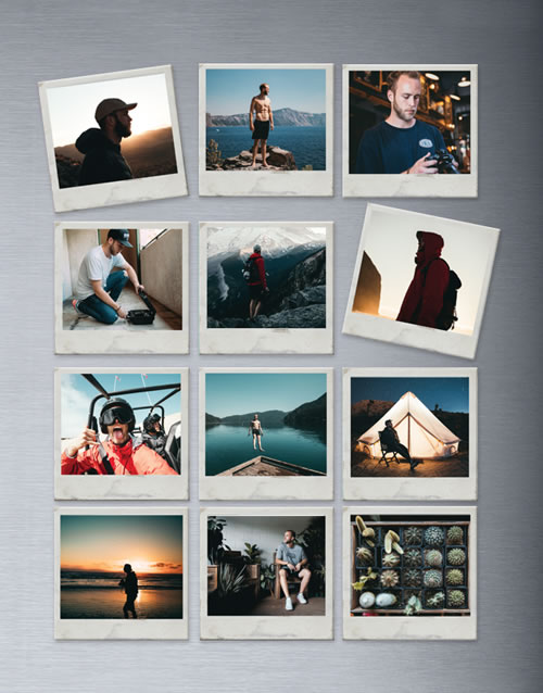 Personalised Polaroid Magnets Set Of Twelve