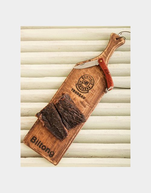 Trudeau Board with Biltong