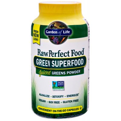 Garden of Life Perfect Food RAW Organic Green Superfood Capsules