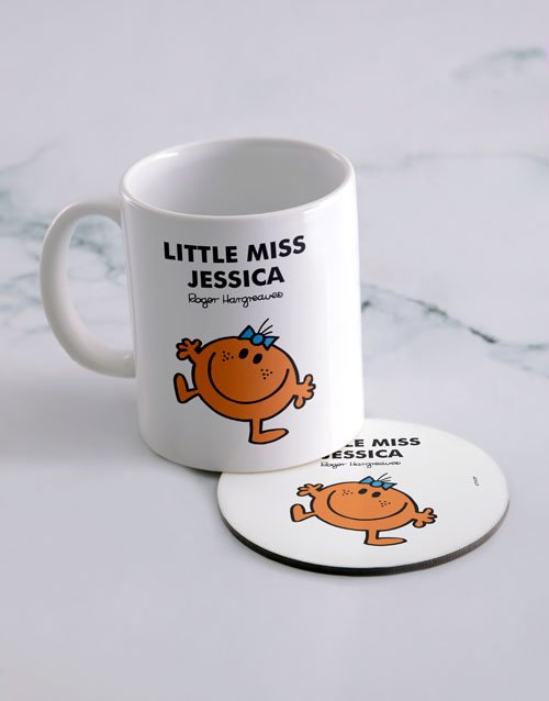 Little Miss Fun Personalised Mug And Coaster