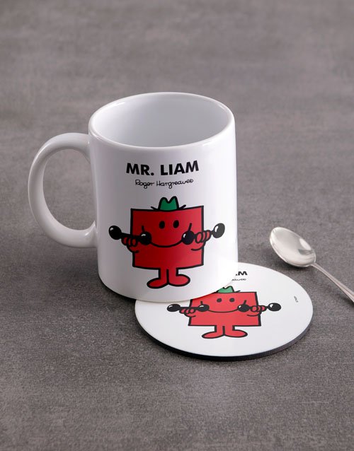 Mister Strong Personalised Mug And Coaster