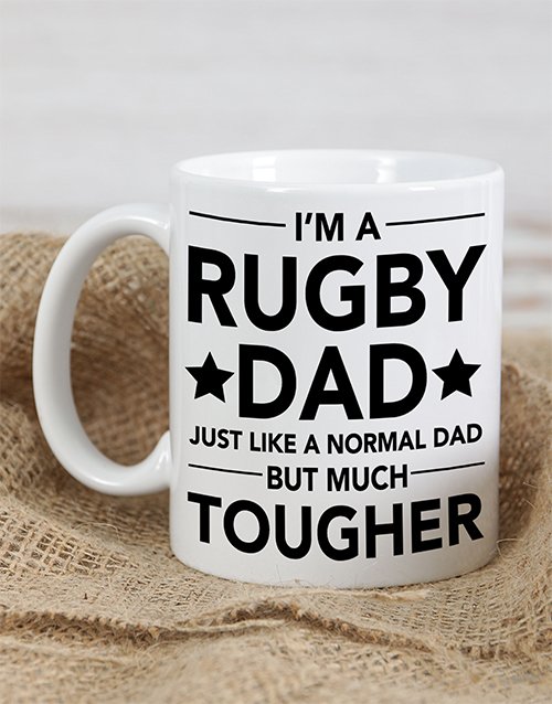 Mug and Coaster Set My Daddy Loves Rugby 