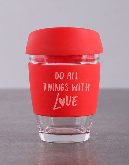 Do Things With Love Travel Personalised Mug