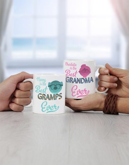 Grandpa & Grandma Personalised Mug