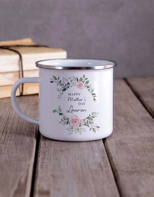 Floral Mothers Day Camper Personalised Mug