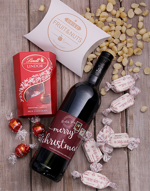 Personalised Christmas Post Gourmet Christmas Hamper