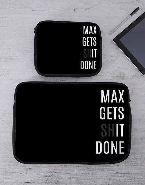 Personalised Gets It Done Tablet or Laptop Sleeve