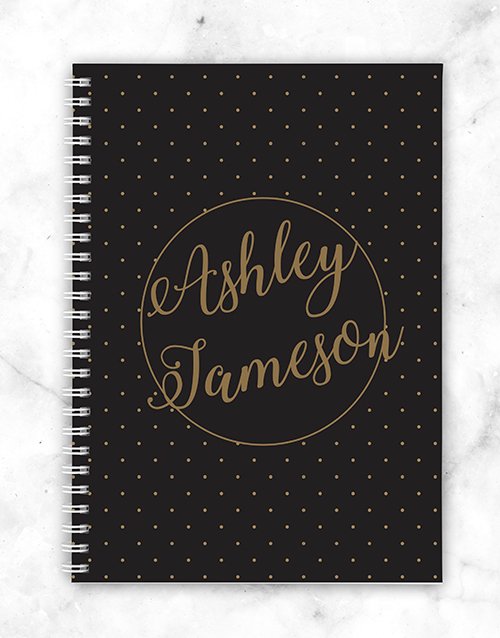 Personalised Dotted Style Notebook