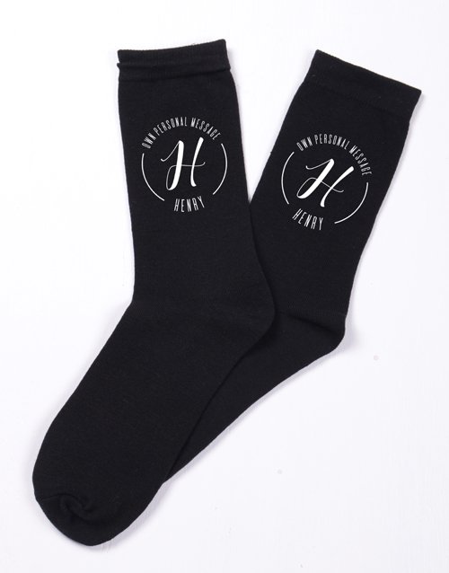 Personalised Monogram Socks