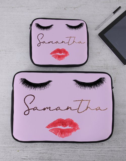 Personalised Smooches Tablet or Laptop Sleeve