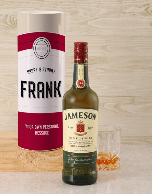 fine-alcohol Personalised Jameson Whiskey Retro Tube