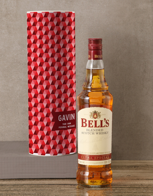 fine-alcohol Personalised Bells Whisky Tube