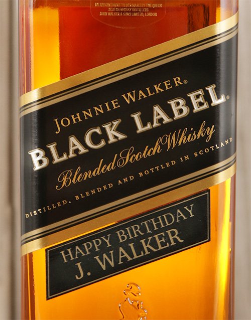 fine-alcohol Personalised Johnnie Walker Black