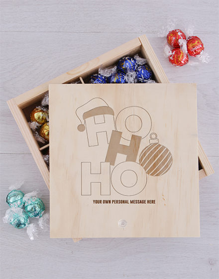 personalised Personalised Ho Ho Lindt Crate