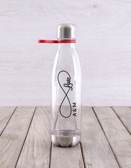 activewear Personalised Infinity Water Bottle