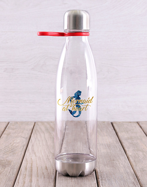 activewear Personalised Mermaid Water Bottle