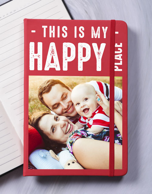 personalised Personalised Happy Place Notebook