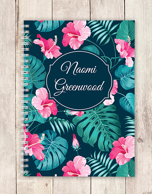 personalised Personalised Tropical Notebook