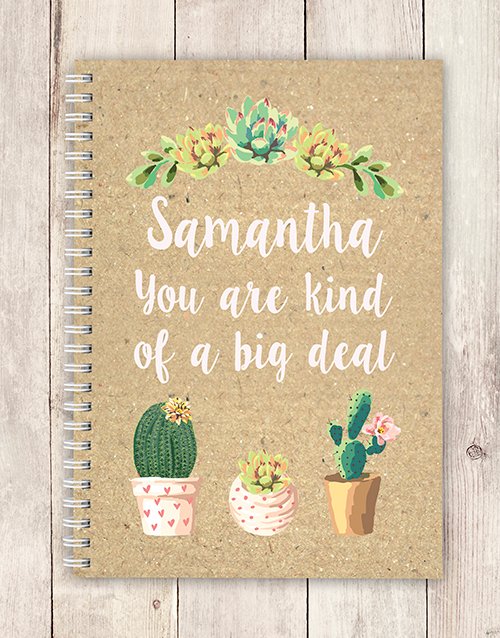 personalised Personalised Big Deal Notebook