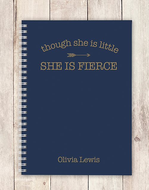 personalised Personalised Fierce Notebook