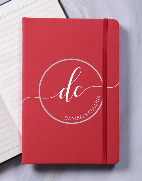 personalised Personalised Initial Stamp A5 Notebook