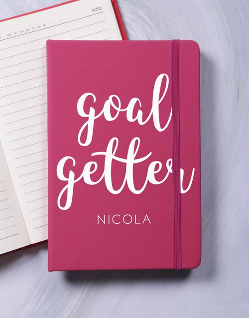 personalised Personalised Goal Getter A5 Notebook