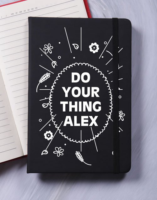 personalised Personalised Do Your Thing A5 Notebook