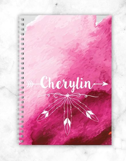 personalised Wild and Free Notebook