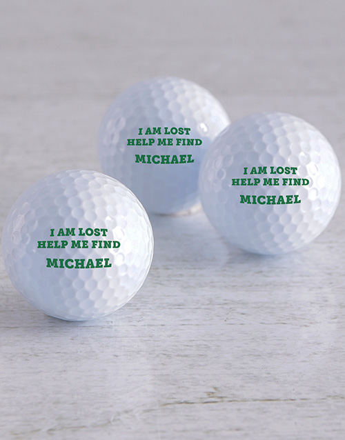 activewear Personalised Lost Golf Balls