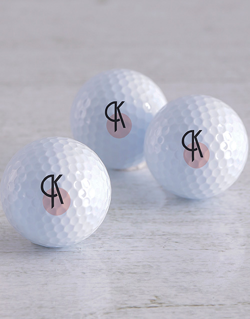 activewear Personalised Deco Initial Golf Balls