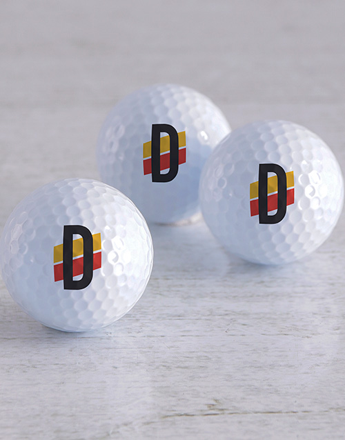 activewear Personalised Racing Stripe Golf Balls