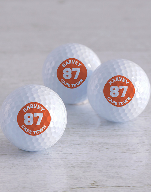 activewear Personalised Badge Golf Balls