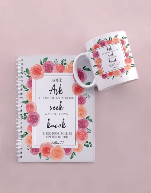 personalised Personalised Seek and Find Mug And Notebook