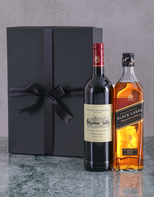 fine-alcohol Wine and Whisky Duo Giftbox