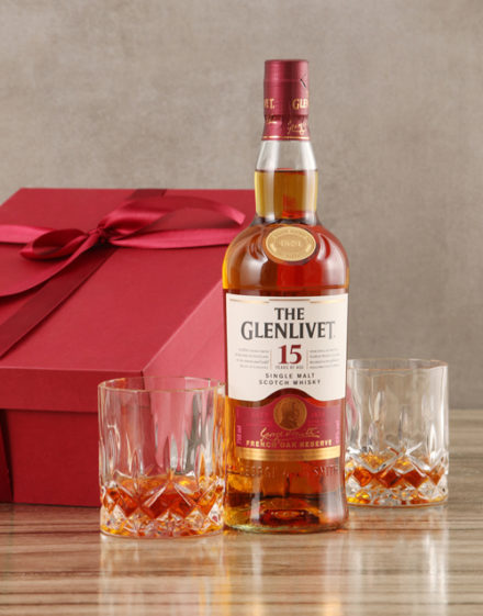 fine-alcohol Glenlivet Fifteen Year Scotch Whisky Set