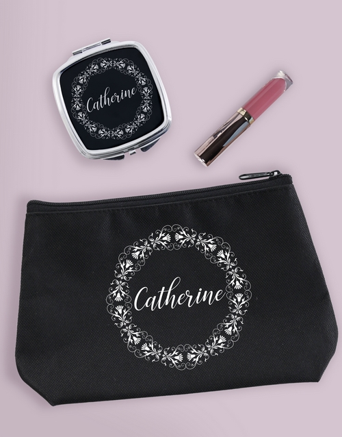 bath-and-body Personalised Filigree Cosmetic Bag