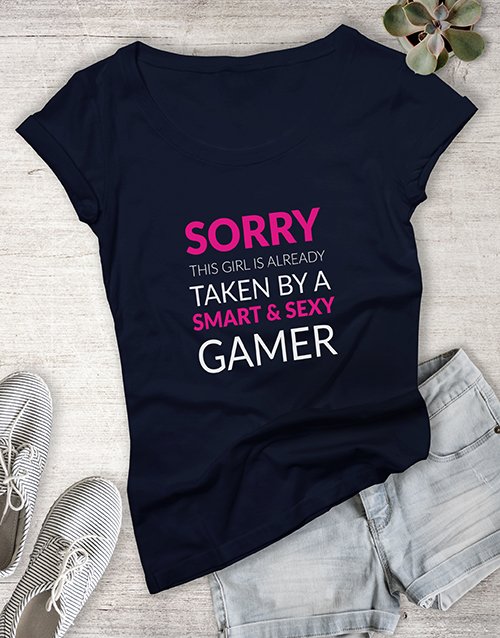clothing Taken By A Gamer Ladies Tshirt