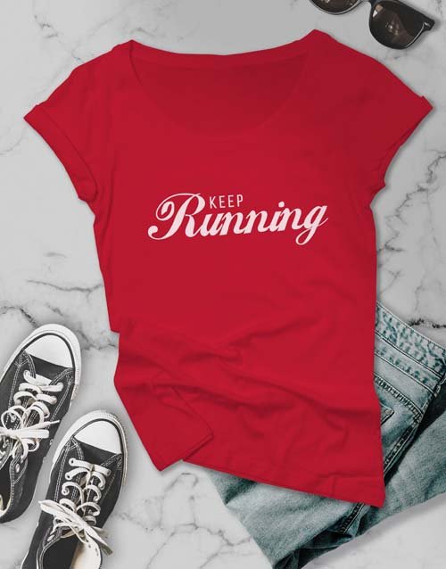 clothing Keep Running Ladies T Shirt