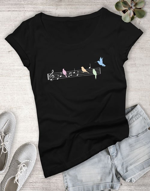clothing Song Bird Graphic Ladies T Shirt