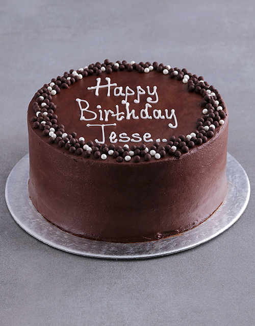 birthday Personalised Chocolate Birthday Cake