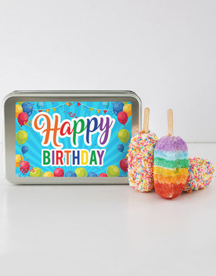 birthday Birthday Rainbow Cakes On A Stick