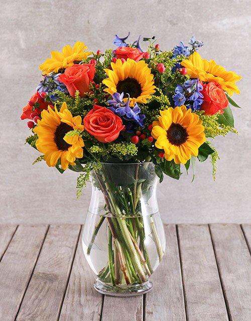 Mixed Sunflower Arrangement